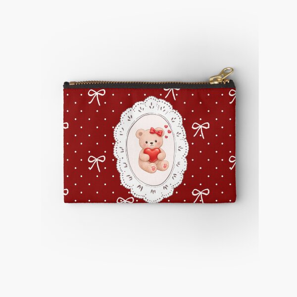 Item preview, Cute Teddy Bear Holding Heart – Sweet Valentine Pastel Illustration designed and sold by ClamberryStudio.