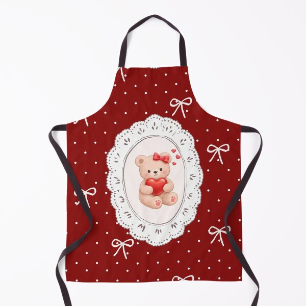 Item preview, Cute Teddy Bear Holding Heart – Sweet Valentine Pastel Illustration designed and sold by ClamberryStudio.