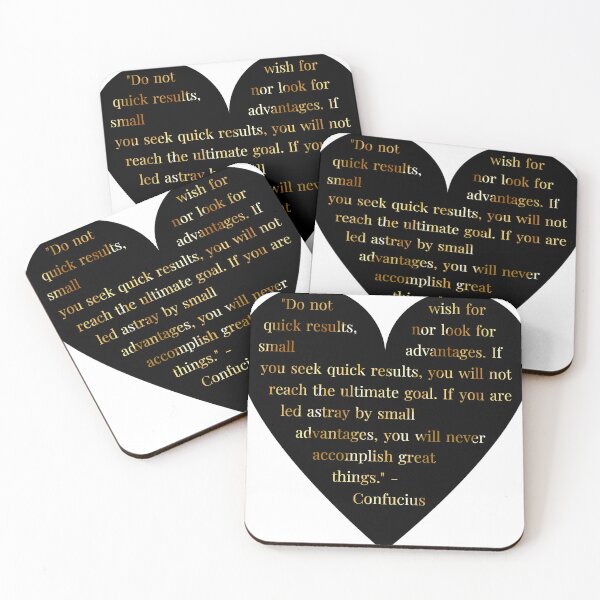 Item preview, Confucius Quote in Heart with Gold Gradient Text designed and sold by TheIconSmith.