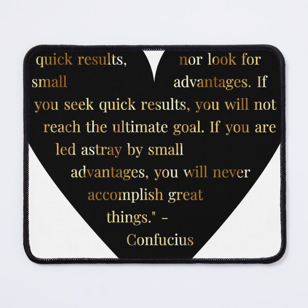 Item preview, Confucius Quote in Heart with Gold Gradient Text designed and sold by TheIconSmith.
