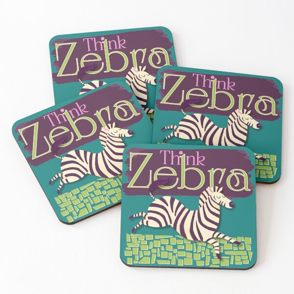 Item preview, EDS Think Zebra Teal designed and sold by pulse_retail.