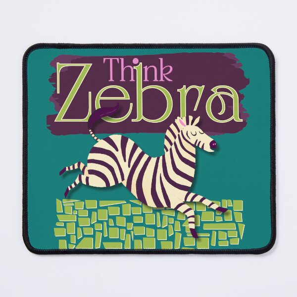 Item preview, EDS Think Zebra Teal designed and sold by pulse_retail.