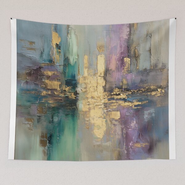 Item preview, Colorful Abstract Cityscape designed and sold by lautir.