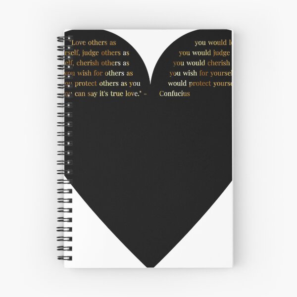 Item preview, Confucius Quote in Heart with Gold Gradient Text designed and sold by TheIconSmith.