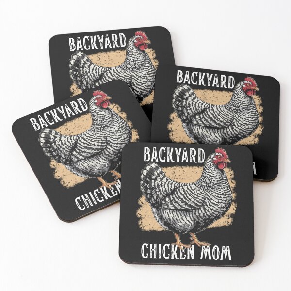 Item preview, Backyard Chicken Mom Barred Rock Hen Design Vintage Farmhouse Art designed and sold by MTJ-Mushrooms.