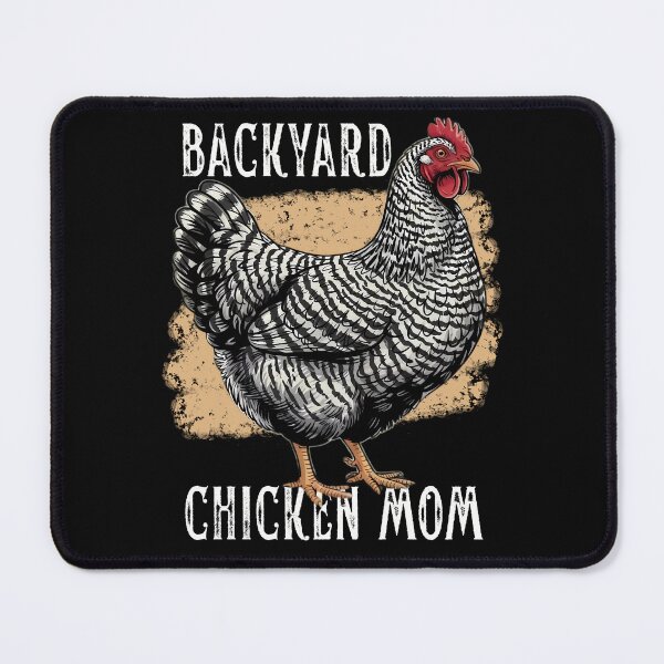 Item preview, Backyard Chicken Mom Barred Rock Hen Design Vintage Farmhouse Art designed and sold by MTJ-Mushrooms.