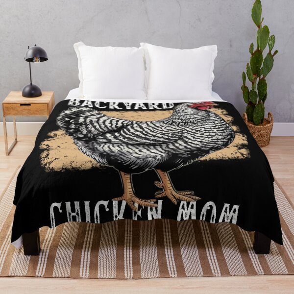 Item preview, Backyard Chicken Mom Barred Rock Hen Design Vintage Farmhouse Art designed and sold by MTJ-Mushrooms.