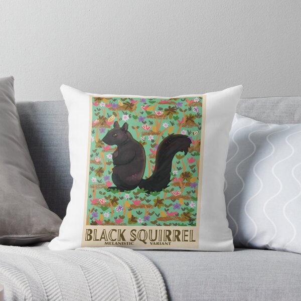 Item preview, Black Squirrel Love designed and sold by FourMiceHandmade.