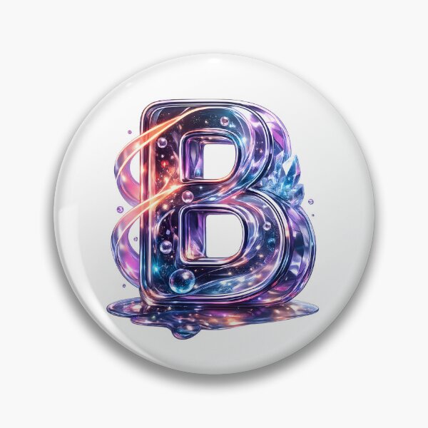 Item preview, 3D Galaxy Letter B Crystal designed and sold by Lilou Art Shop.