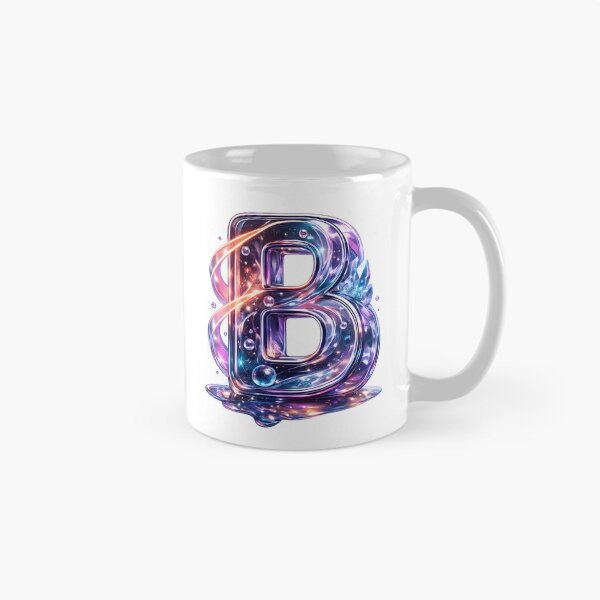 Item preview, 3D Galaxy Letter B Crystal designed and sold by Lilou Art Shop.