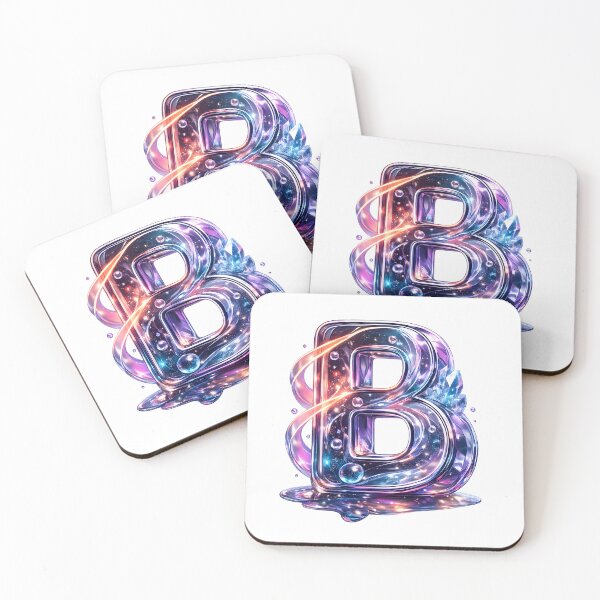 Item preview, 3D Galaxy Letter B Crystal designed and sold by Lilou Art Shop.