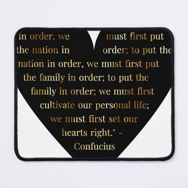 Item preview, Confucius Quote in Heart with Gold Gradient Text designed and sold by TheIconSmith.