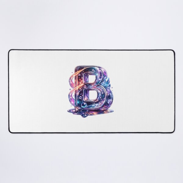 Item preview, 3D Galaxy Letter B Crystal designed and sold by Lilou Art Shop.
