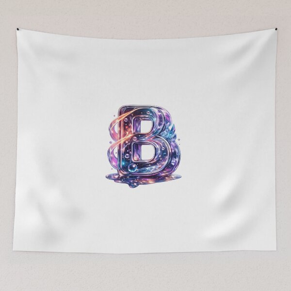 Item preview, 3D Galaxy Letter B Crystal designed and sold by Lilou Art Shop.