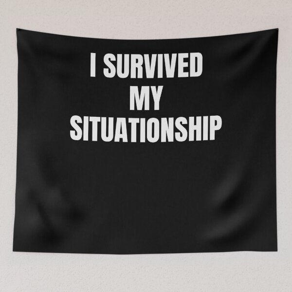 Item preview, I Survived My Situationship Shirt | Funny Dating Tee | Breakup Recovery Gift designed and sold by auradesign.