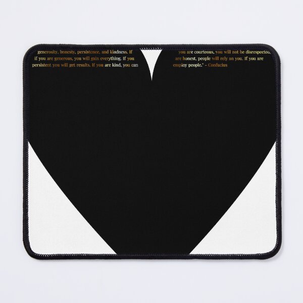 Item preview, Confucius Quote in Heart with Gold Gradient Text designed and sold by TheIconSmith.