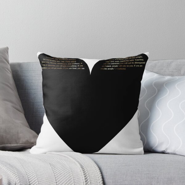 Item preview, Confucius Quote in Heart with Gold Gradient Text designed and sold by TheIconSmith.