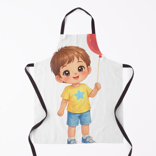 Item preview, Cute Kawaii Boy with Balloon designed and sold by MIArt Studio.