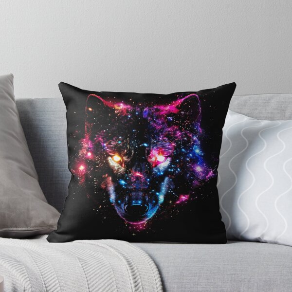 Item preview, Cosmic Wolf Face – Dark Spectrum Galaxy Spirit Design designed and sold by PSYNOVA.