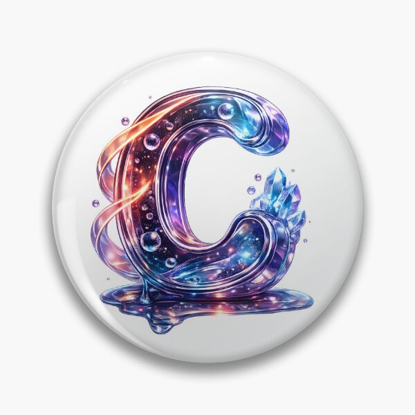 Item preview, 3D Galaxy Letter C Crystal designed and sold by Lilou Art Shop.
