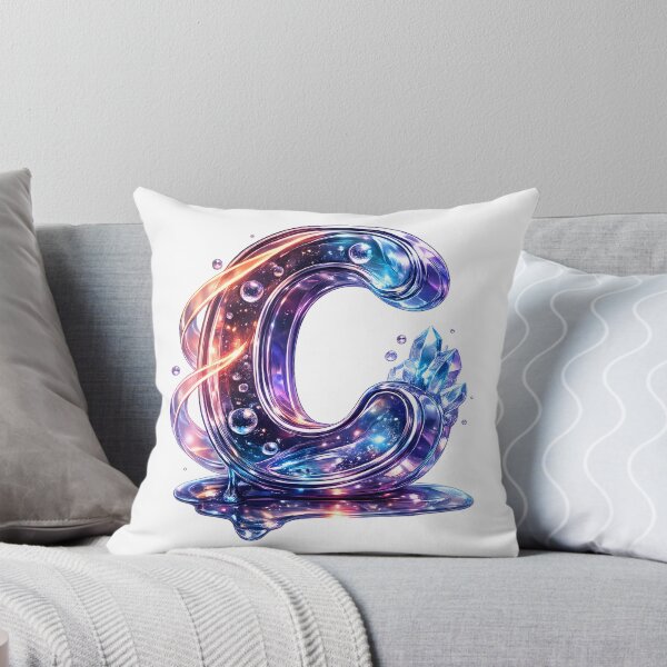 Item preview, 3D Galaxy Letter C Crystal designed and sold by Lilou Art Shop.