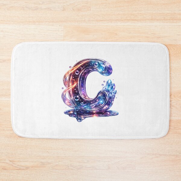 Item preview, 3D Galaxy Letter C Crystal designed and sold by Lilou Art Shop.