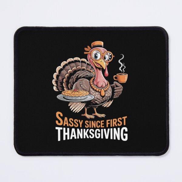 Item preview, Glam Turkey Drinking Coffee Bow Thanksgiving Women Teen Kids 0 designed and sold by DigitaldeligArt.