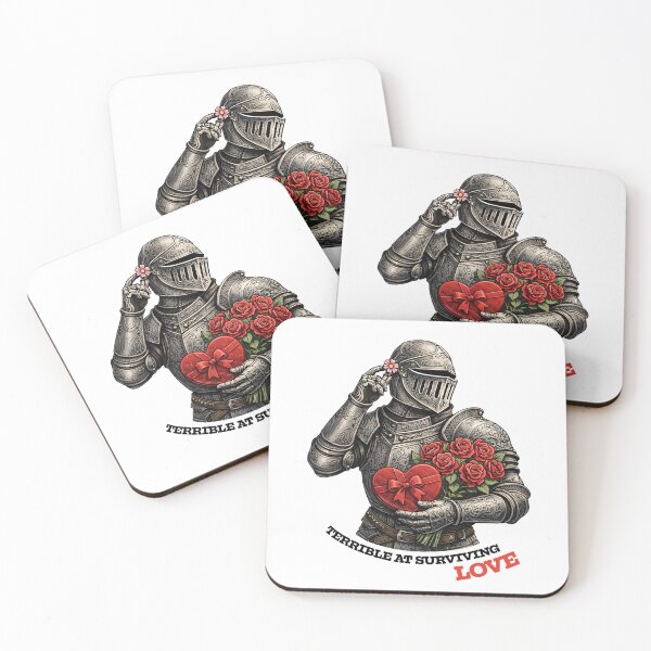 Item preview, Terrible at Surviving Love – Romantic Knight Illustration designed and sold by Sepinik.
