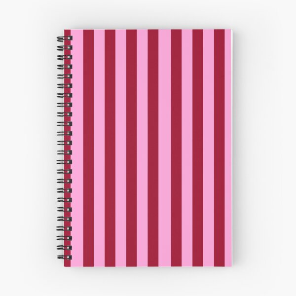 Item preview, Raspberry Red on Pink Stripes Pattern designed and sold by OneThreeSix.