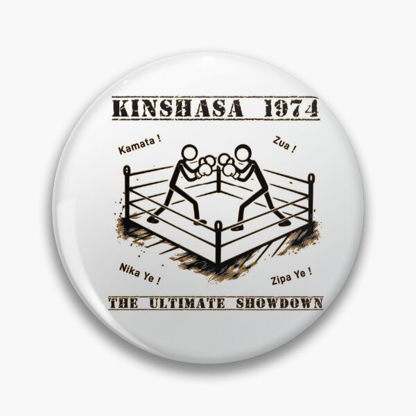 Item preview, Vintage Boxing Illustration – 1970s Fight Night in Kinshasa designed and sold by Karbonn16.