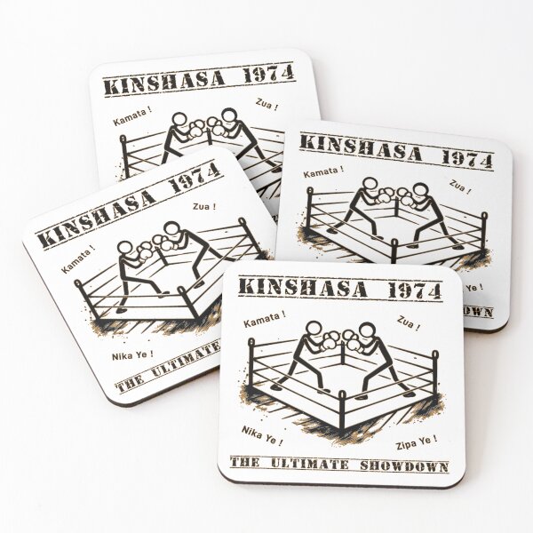 Item preview, Vintage Boxing Illustration – 1970s Fight Night in Kinshasa designed and sold by Karbonn16.