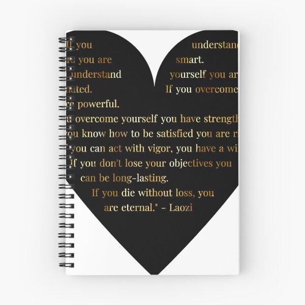 Item preview, Laozi Quote in Heart with Gold Gradient Text designed and sold by TheIconSmith.
