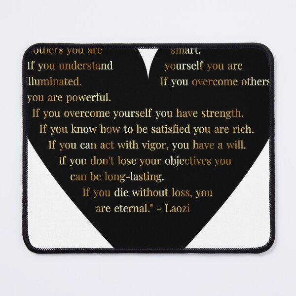 Item preview, Laozi Quote in Heart with Gold Gradient Text designed and sold by TheIconSmith.