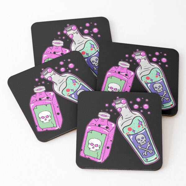Item preview, Kawaii Apothecary Toxic Poison Bottles designed and sold by kitschandkawaii.
