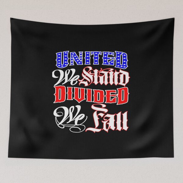 Item preview, United we stand divided we fall designed and sold by FamilyBondShop.