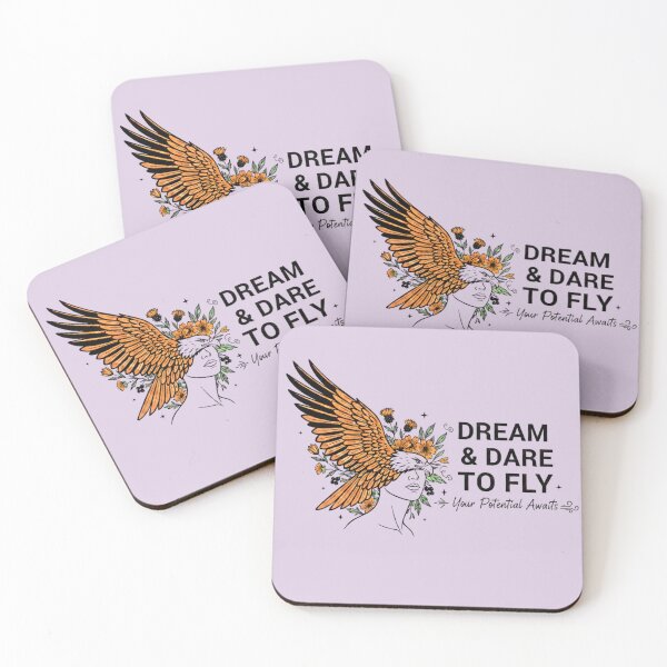 Item preview, Dream & Dare to Fly – Inspirational Eagle Quote designed and sold by KTCreatives.