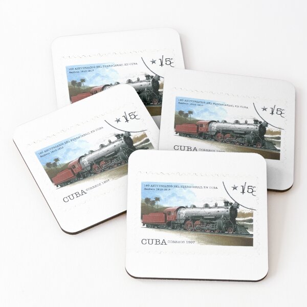 Item preview, Cuba Correos 1910-13 Train Railway Postage Stamp designed and sold by red-amber65.
