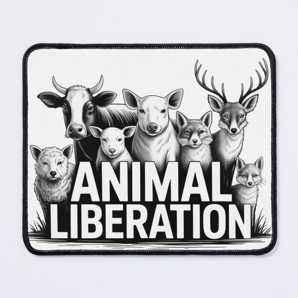 Item preview, Animal Liberation – Vegan & Cruelty-Free Statement T-Shirt designed and sold by KiciKi.