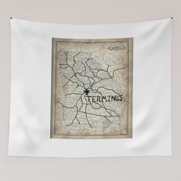 Item preview, The walking dead terminus map designed and sold by serenddy.