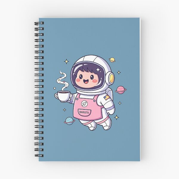 Item preview, Cute Space Barista – Kawaii Coffee Astronaut Art designed and sold by Pluto ⭐️.