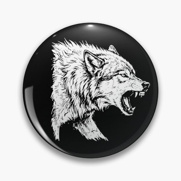 Item preview, Roaring Wolf Sketch Raw Minimalist Line Art designed and sold by EvrmoodCo.