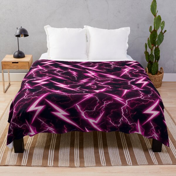 Item preview, Bold Lightning Bolt Pattern with Neon Energy designed and sold by mari0n980.