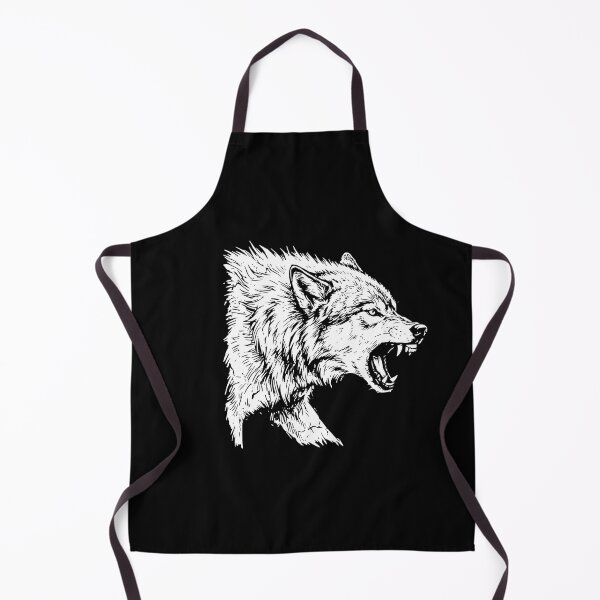 Item preview, Roaring Wolf Sketch Raw Minimalist Line Art designed and sold by EvrmoodCo.