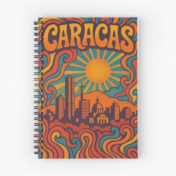 Item preview, Trippy Psychedelic Poster of Caracas | Neon Avila Mountain Vision | Surreal Latin Urban Art designed and sold by PaintedPixels01.