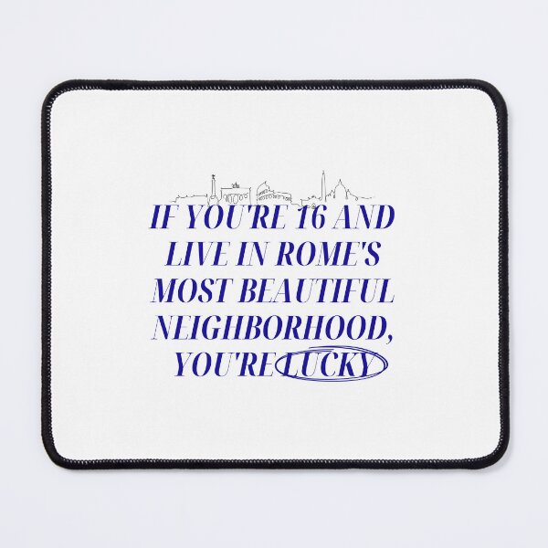 Item preview, "Lucky in Rome" Aesthetic Typography Baby Netflix designed and sold by AbstractRevival.