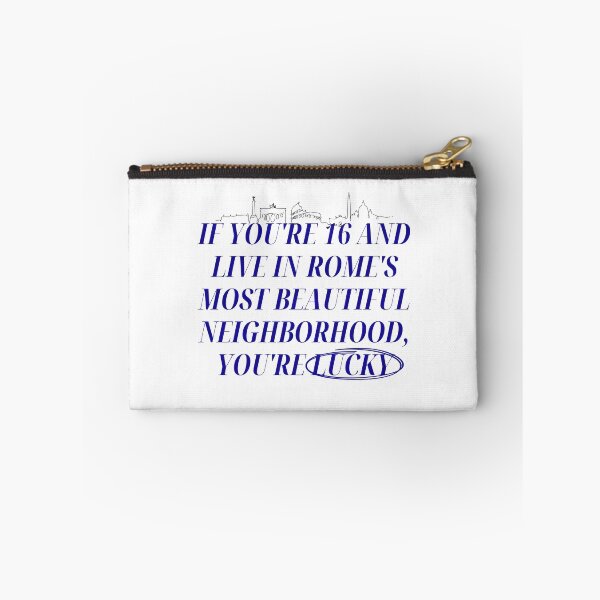 Item preview, "Lucky in Rome" Aesthetic Typography Baby Netflix  designed and sold by AbstractRevival.