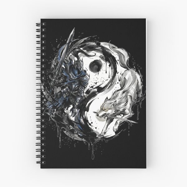 Item preview, Knight & Great Wolf Eternal Companion Fan Merch Yin Yang designed and sold by Senpaiwaves.