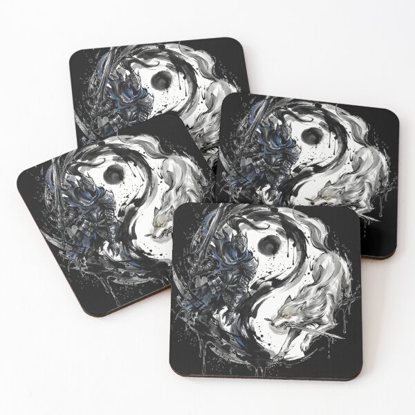 Item preview, Knight & Great Wolf Eternal Companion Fan Merch Yin Yang designed and sold by Senpaiwaves.