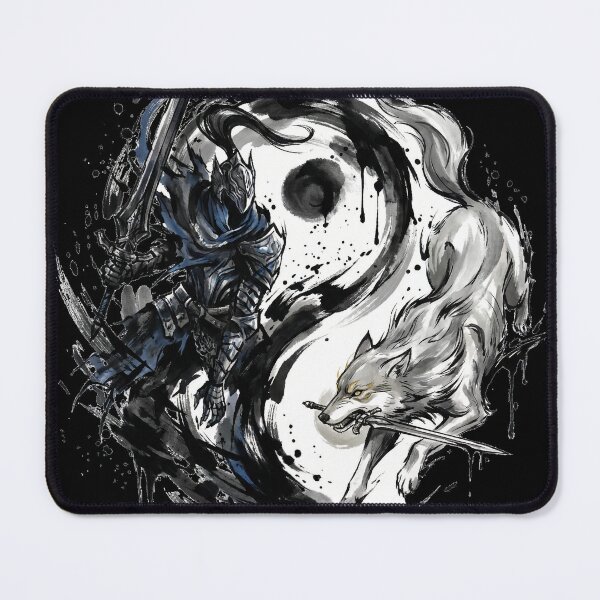 Item preview, Knight & Great Wolf Eternal Companion Fan Merch Yin Yang designed and sold by Senpaiwaves.