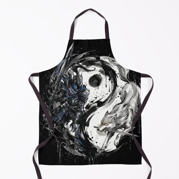 Item preview, Knight & Great Wolf Eternal Companion Fan Merch Yin Yang designed and sold by Senpaiwaves.